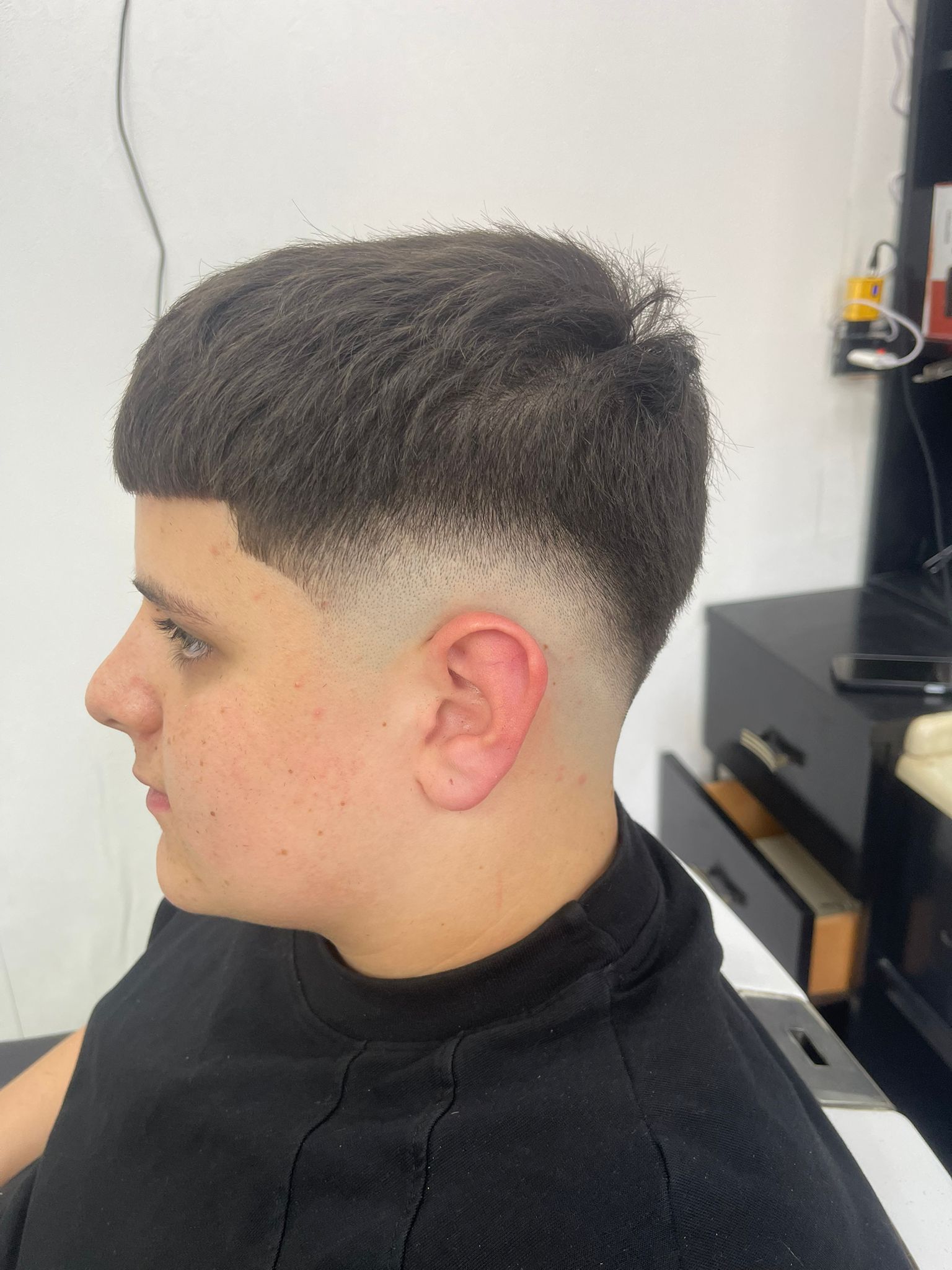 Drop fade textured top King Barbering